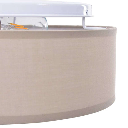 vidaXL Ceiling Lamp with Spotlights Taupe 38 x 38 x 13.5 cm Fabric