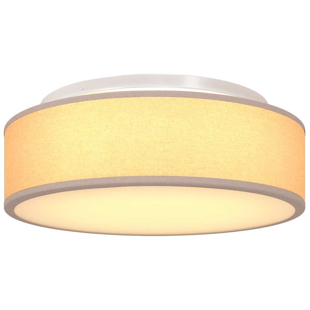 vidaXL Ceiling Lamp with Spotlights Taupe 38 x 38 x 13.5 cm Fabric