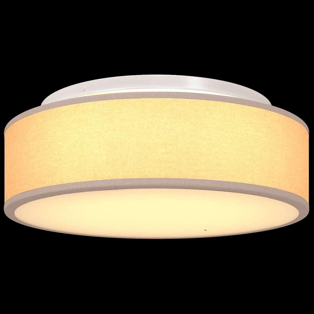 vidaXL Ceiling Lamp with Spotlights Taupe 38 x 38 x 13.5 cm Fabric