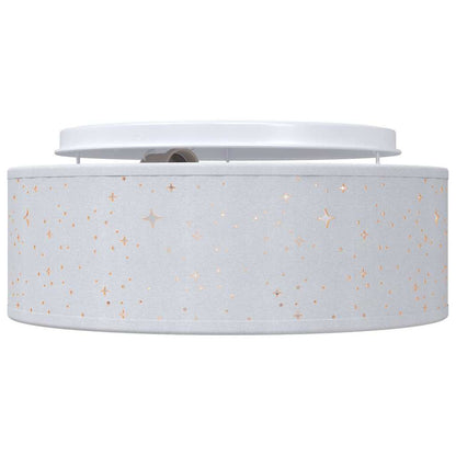 vidaXL Ceiling Lamp with Spotlights Grey 30 x 30 x 13.5 cm Fabric