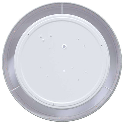 vidaXL Ceiling Lamp with Spotlights Grey 30 x 30 x 13.5 cm Fabric