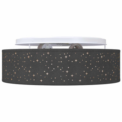 vidaXL Ceiling Lamp with Spotlights Black 38 x 38 x 13.5 cm Fabric
