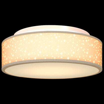 vidaXL Ceiling Lamp with Spotlights Taupe 38 x 38 x 13.5 cm Fabric