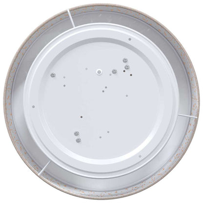 vidaXL Ceiling Lamp with Spotlights Taupe 38 x 38 x 13.5 cm Fabric