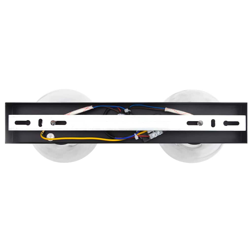 vidaXL Ceiling Spotlight Black 33 x 13 x 26 cm Glass and Metal