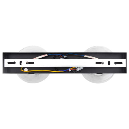 vidaXL Ceiling Spotlight Black 33 x 13 x 26 cm Glass and Metal
