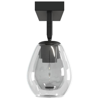 vidaXL Ceiling Spotlight Black 54 x 13 x 26 cm Glass and Metal