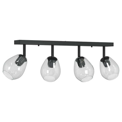 vidaXL Ceiling Spotlight Black 73.5 x 13 x 26 cm Glass and Metal
