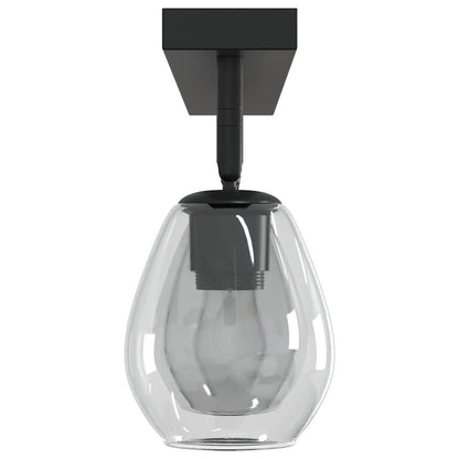 vidaXL Ceiling Spotlight Black 73.5 x 13 x 26 cm Glass and Metal