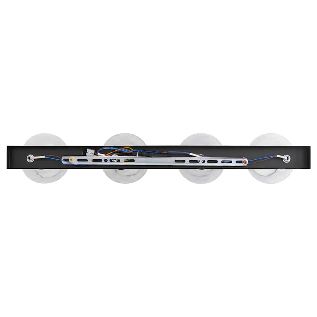 vidaXL Ceiling Spotlight Black 73.5 x 13 x 26 cm Glass and Metal