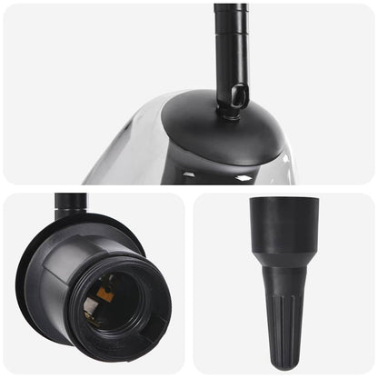 vidaXL Ceiling Spotlight Black 110.5 x 13 x 26 cm Glass and Metal