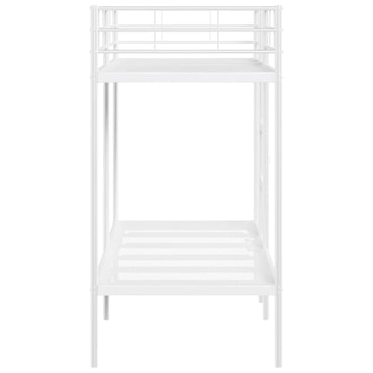 vidaXL Bunk Bed without Mattress White 80x200 cm Steel