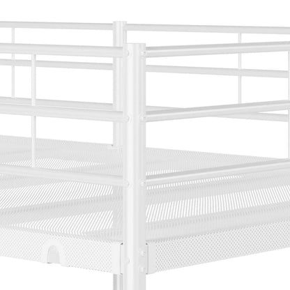 vidaXL Bunk Bed without Mattress White 90x200 cm Steel