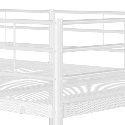 vidaXL Bunk Bed without Mattress White 100x200 cm Steel