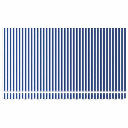 vidaXL Awning Replacement Fabric Blue and White 4 x 2 m Polyester