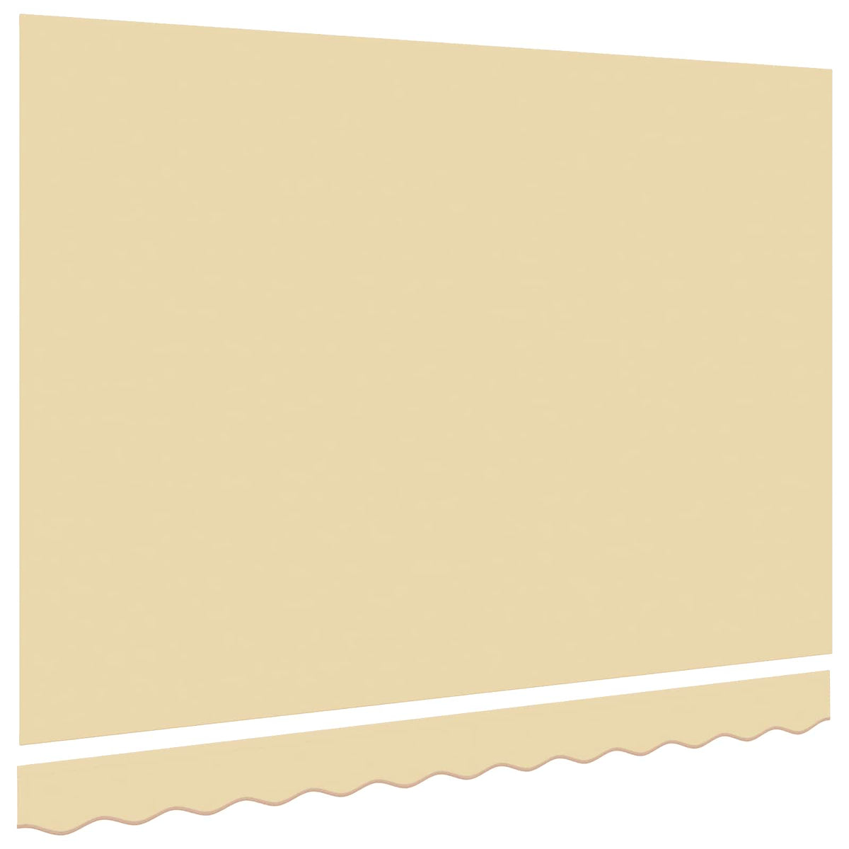 vidaXL Awning Canopy Replacement for 2.5x2 m Cream Polyester