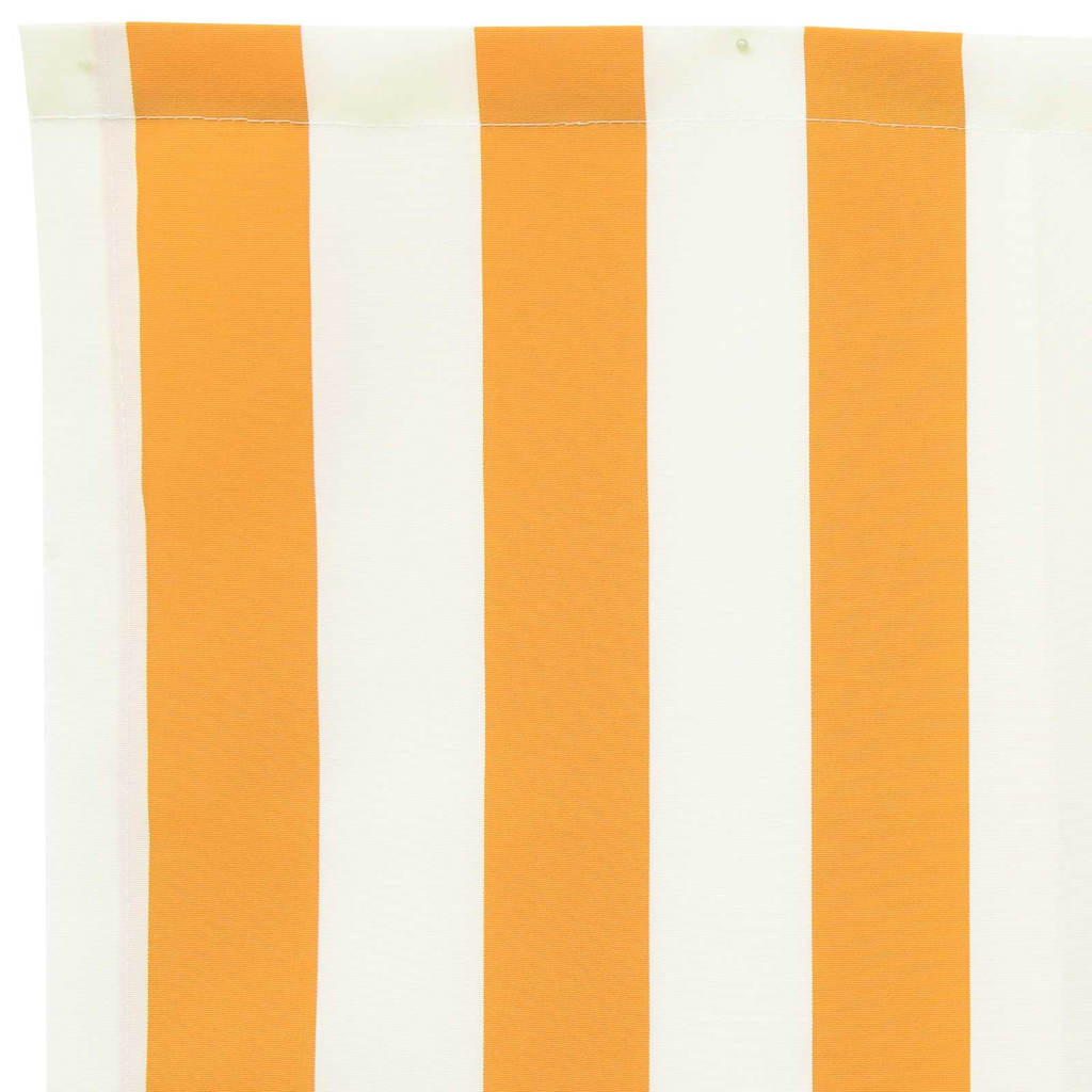 vidaXL Awning Replacement Fabric Yellow and White 4 x 2 m Polyester
