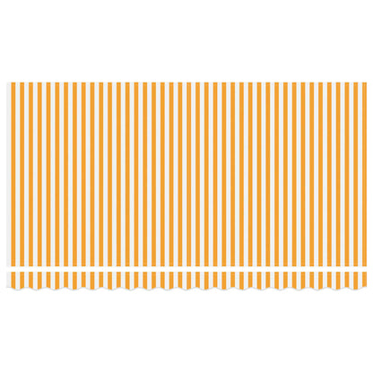 vidaXL Awning Replacement Fabric Yellow and White 4 x 2 m Polyester