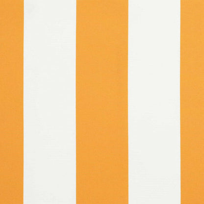 vidaXL Awning Replacement Fabric Yellow and White 4 x 2 m Polyester