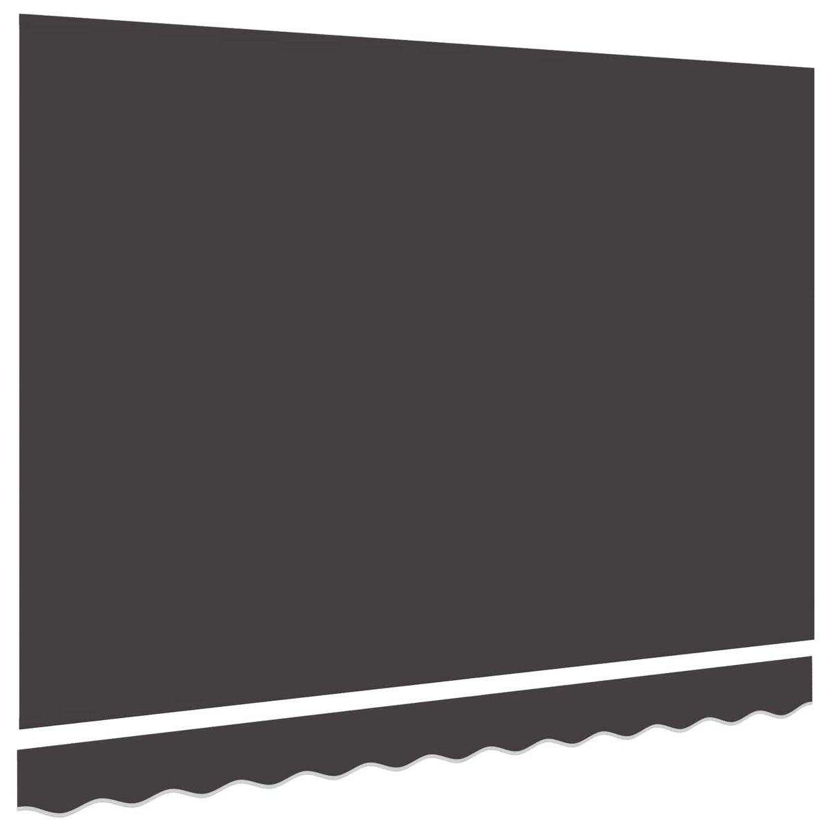 vidaXL Awning Canopy Replacement for 2.5x2 m Anthracite Polyester