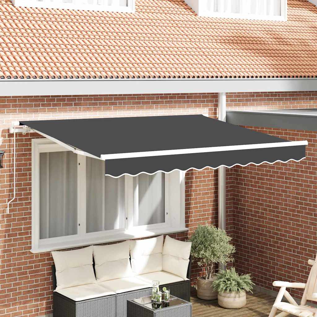 vidaXL Awning Replacement Fabric Anthracite 3.5 x 2 m Polyester