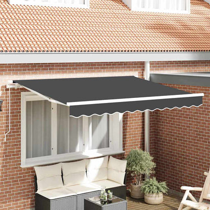 vidaXL Awning Replacement Fabric Anthracite 3.5 x 2 m Polyester
