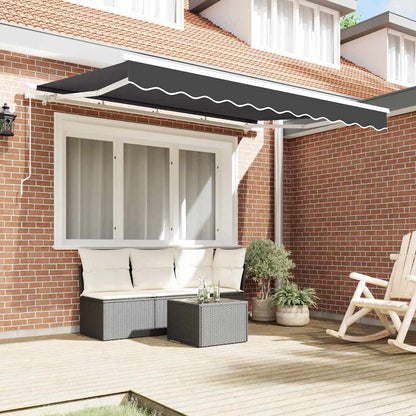vidaXL Awning Replacement Fabric Anthracite 3.5 x 2 m Polyester