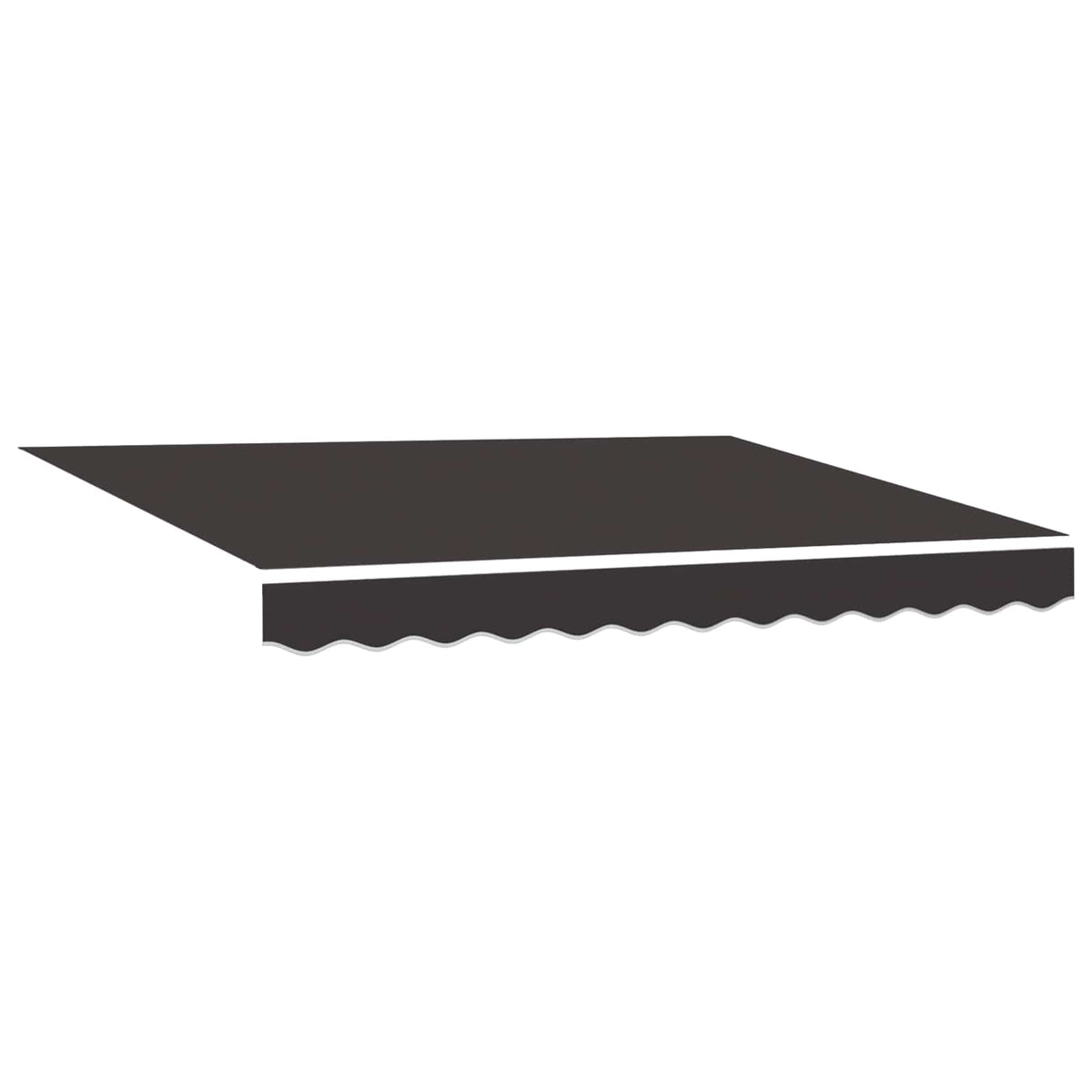 vidaXL Awning Canopy Replacement for 3.5x2 m Anthracite Polyester