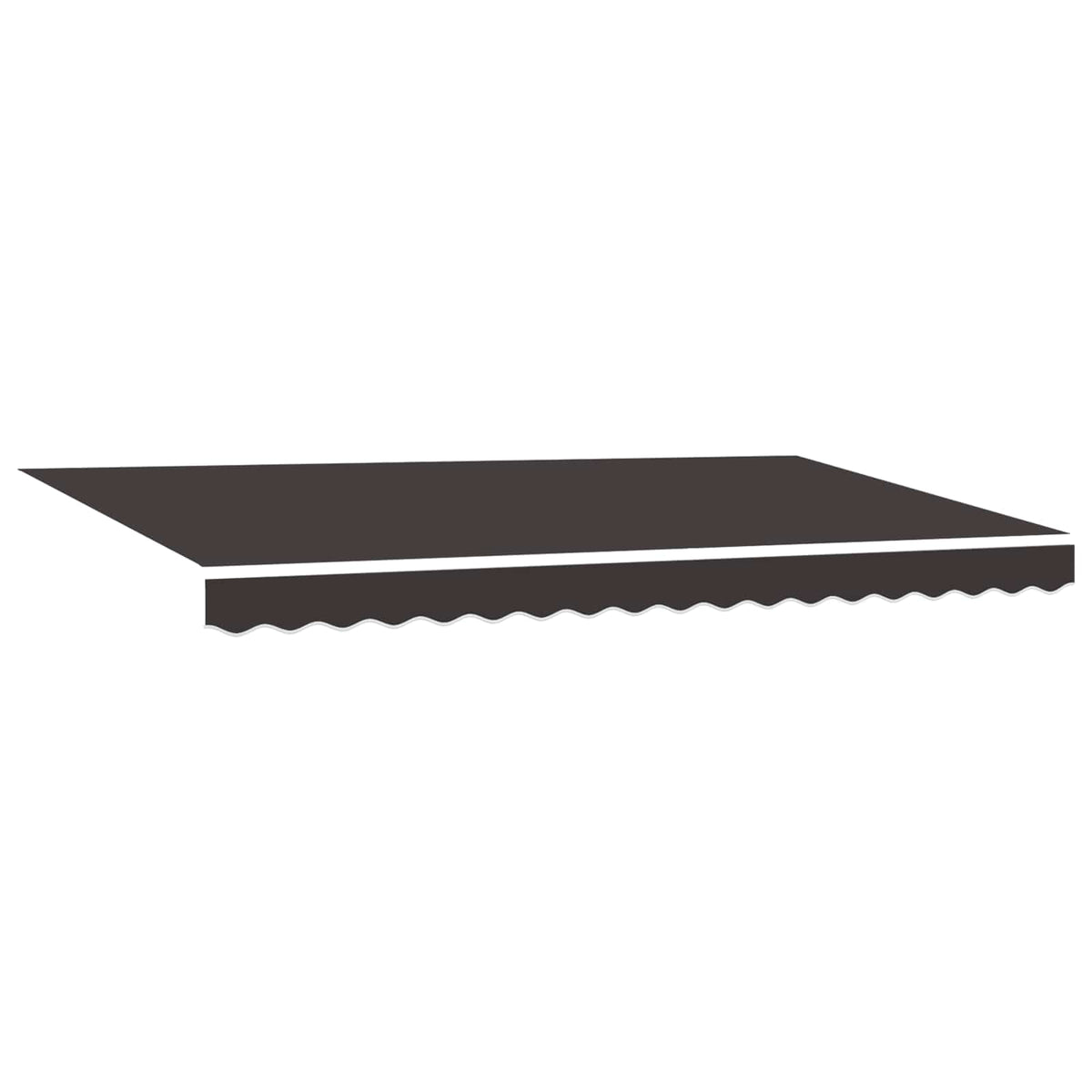 vidaXL Awning Canopy Replacement for 4x2 m Anthracite Polyester