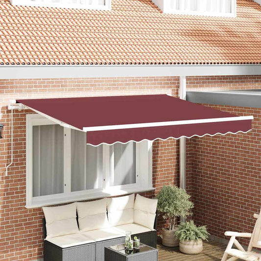 vidaXL Awning Replacement Fabric Burgundy Red 3.5 x 2 m Polyester