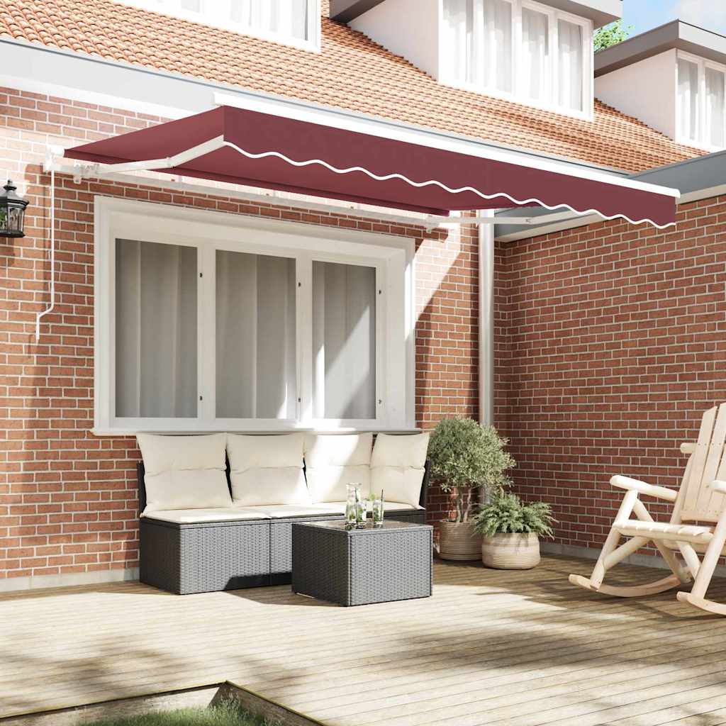 vidaXL Awning Replacement Fabric Burgundy Red 3.5 x 2 m Polyester