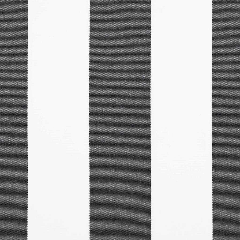 vidaXL Awning Replacement Fabric Anthracite and White 2.5 x 2 m