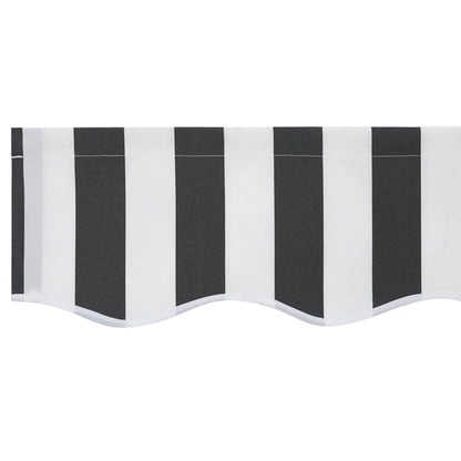 vidaXL Awning Replacement Fabric Anthracite and White 3.5 x 2 m