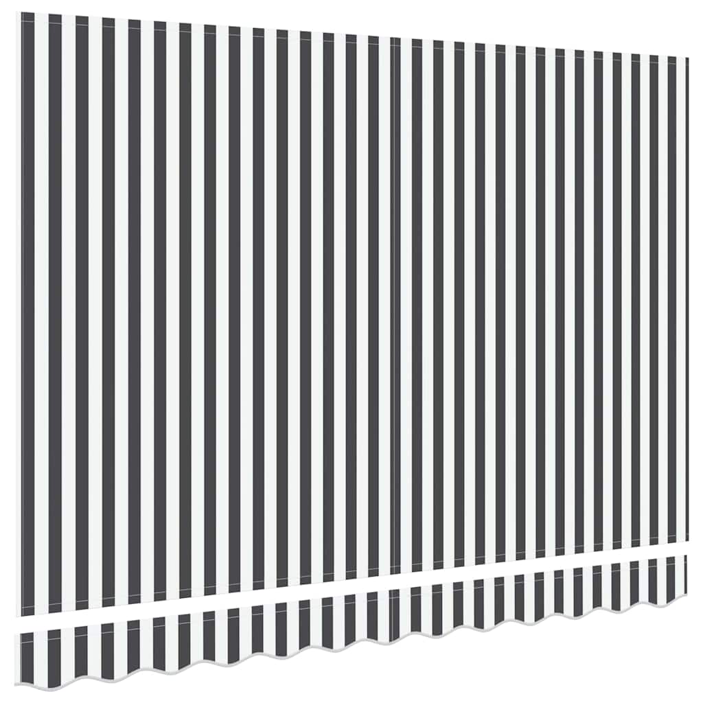 vidaXL Awning Replacement Fabric Anthracite and White 3.5 x 2 m