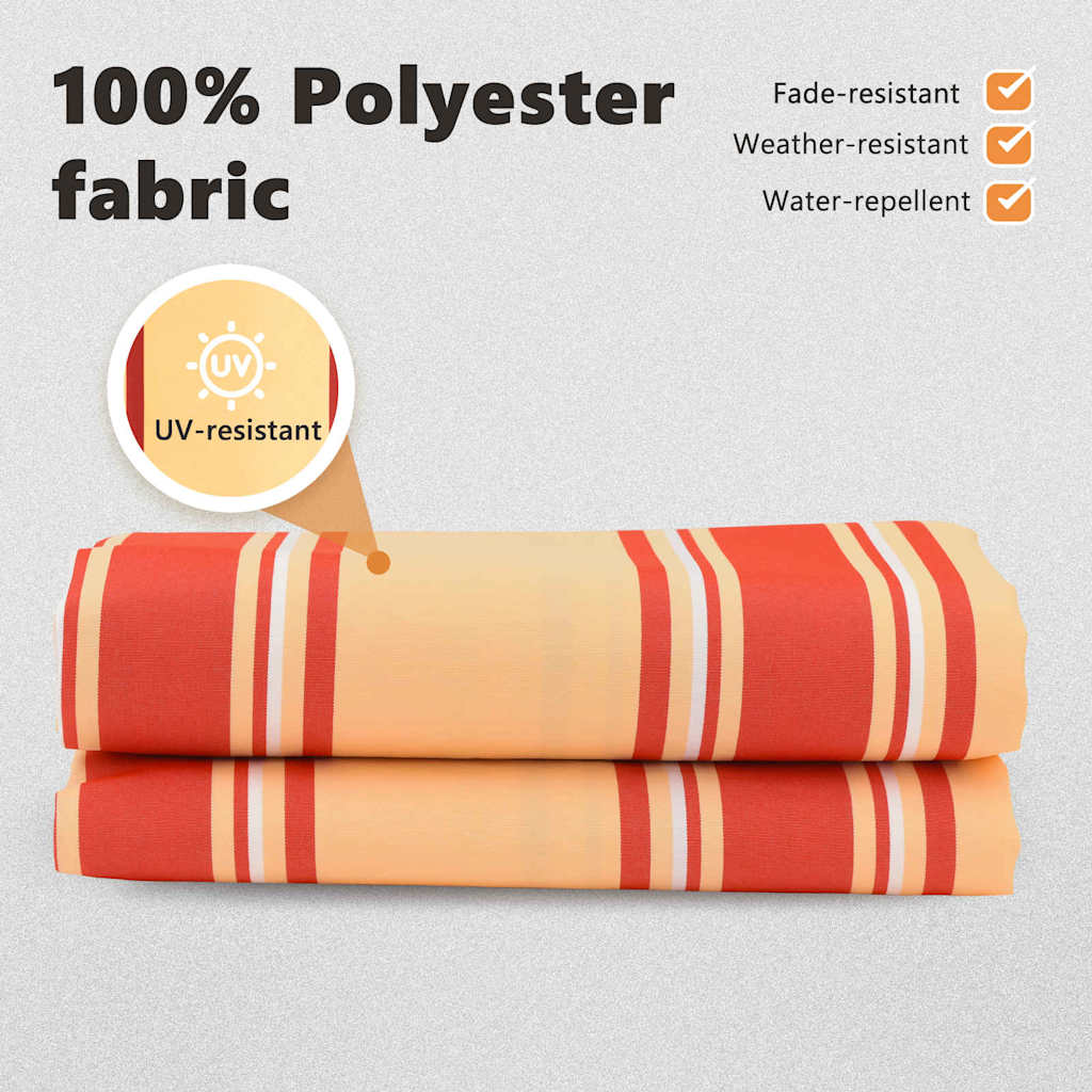 vidaXL Awning Replacement Fabric Multicolour 2.5 x 2 m Polyester