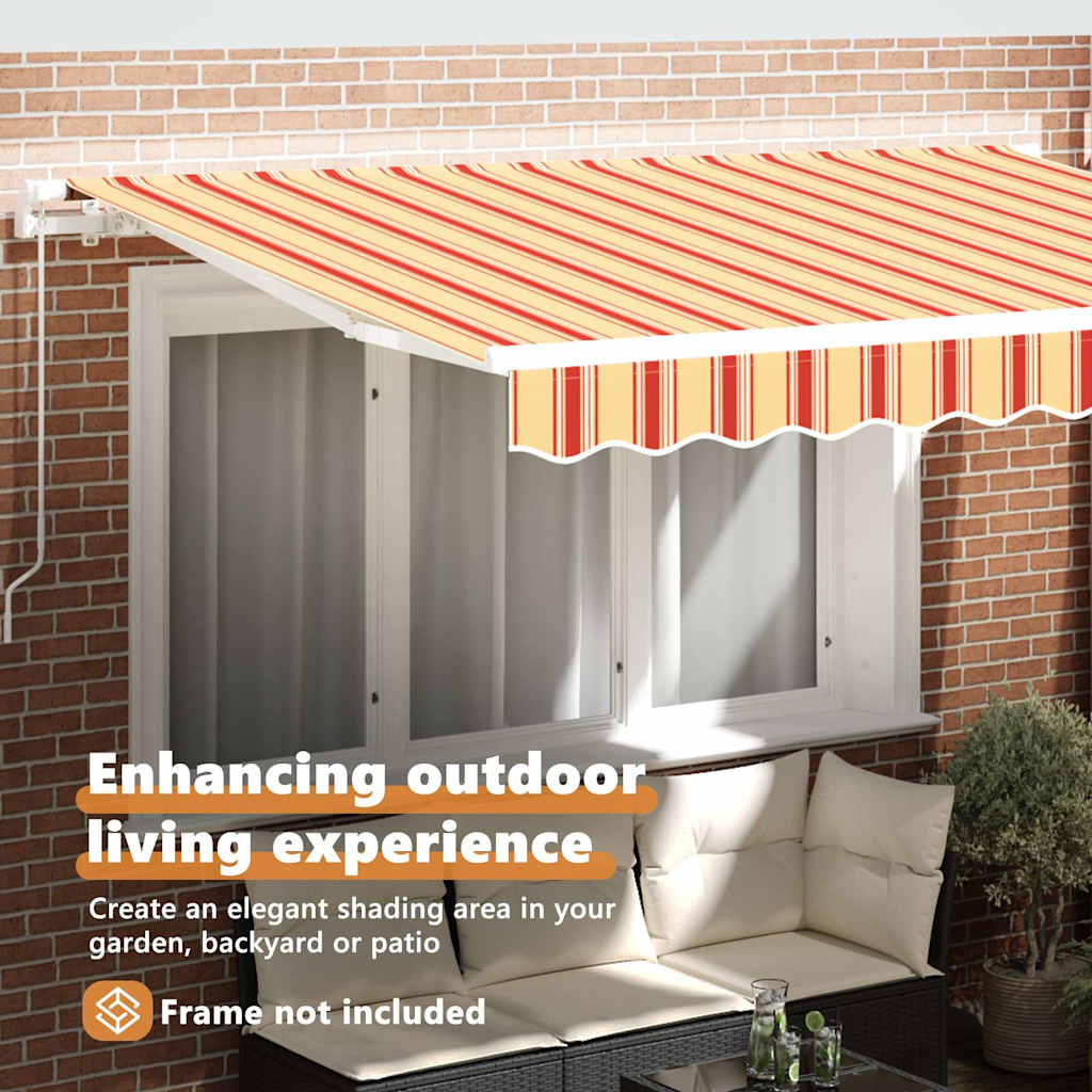 vidaXL Awning Replacement Fabric Multicolour 2.5 x 2 m Polyester