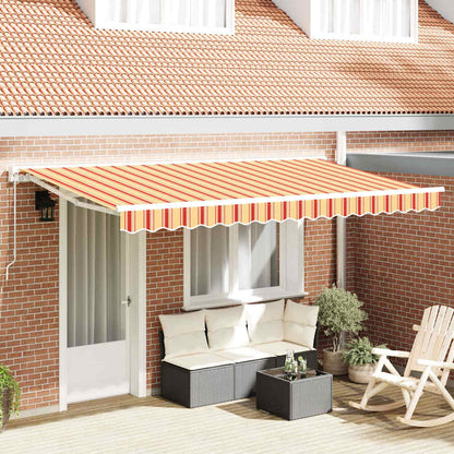 vidaXL Awning Replacement Fabric Yellow and Orange 380 x 195 cm