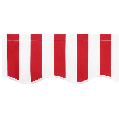 vidaXL Awning Replacement Fabric Red and White 2.5 x 2 m Polyester