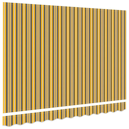 vidaXL Awning Replacement Fabric Orange and Black 3.5 x 2 m Polyester