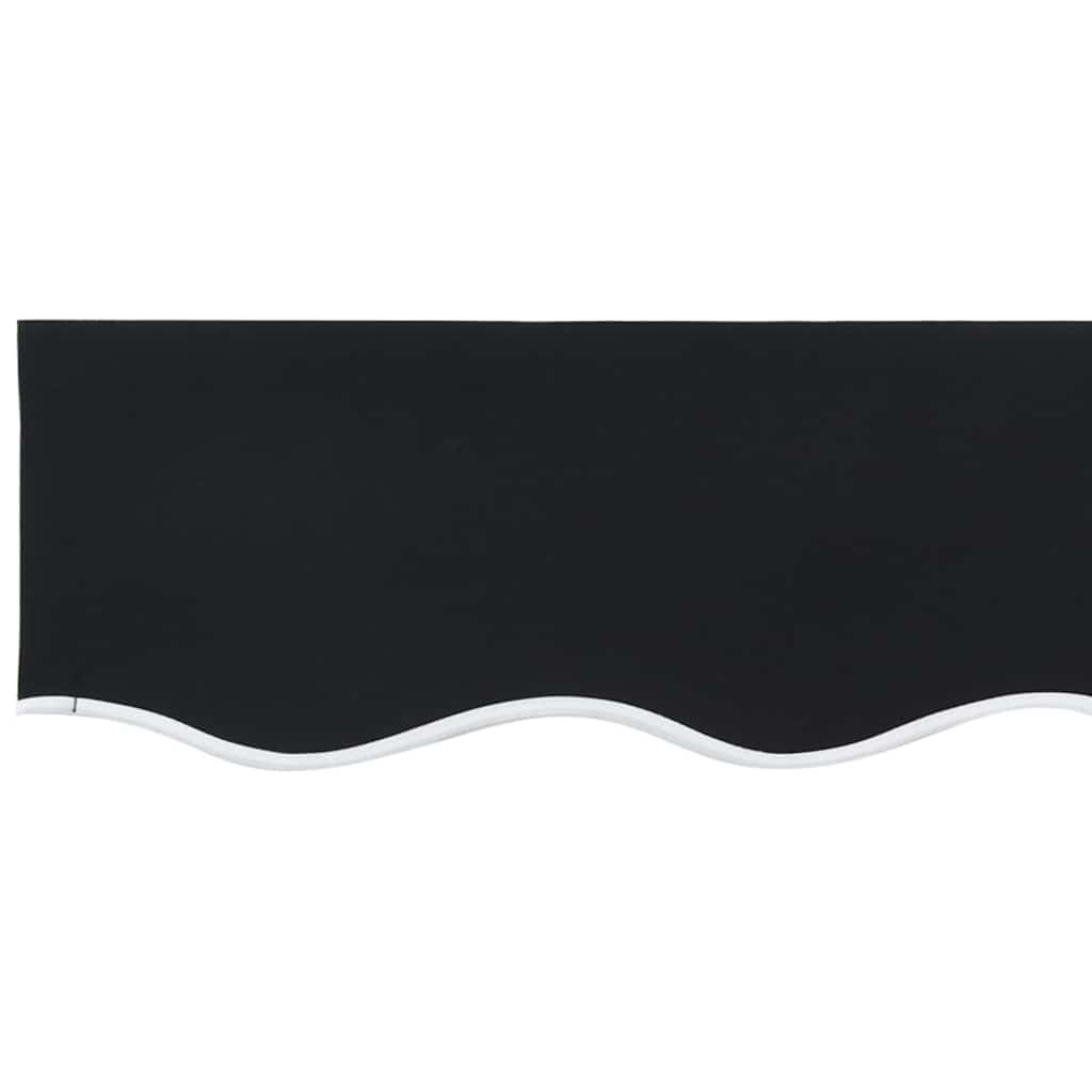 vidaXL Awning Replacement Fabric Black 3 x 2.5 m Polyester