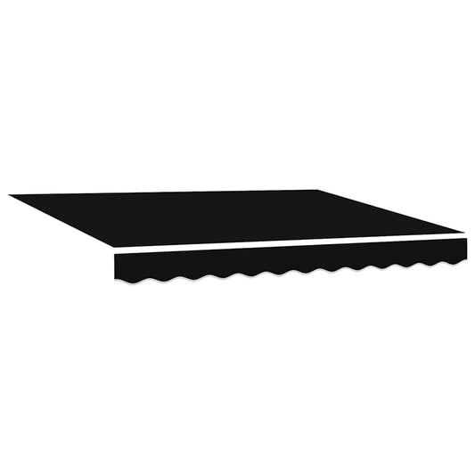 vidaXL Awning Replacement Fabric Black 3 x 2.5 m Polyester