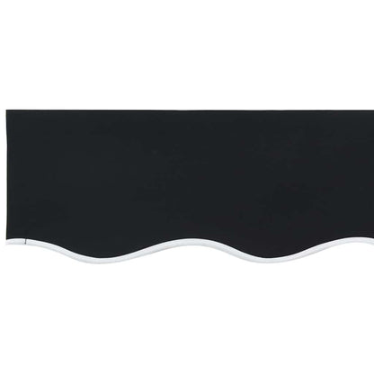 vidaXL Awning Replacement Fabric Black 4 x 3 m Polyester