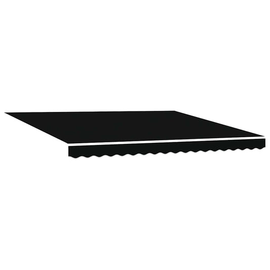 vidaXL Awning Replacement Fabric Black 4 x 3 m Polyester
