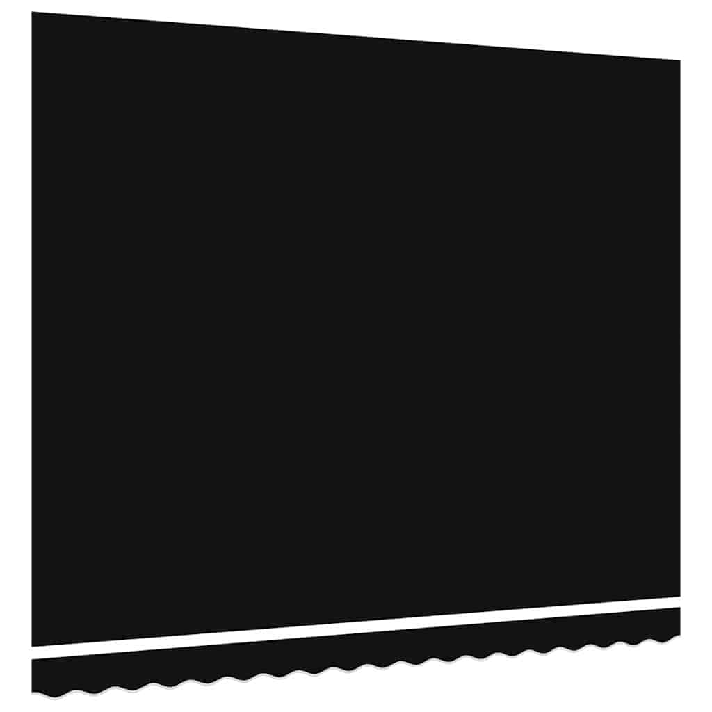 vidaXL Awning Replacement Fabric Black 4 x 3 m Polyester