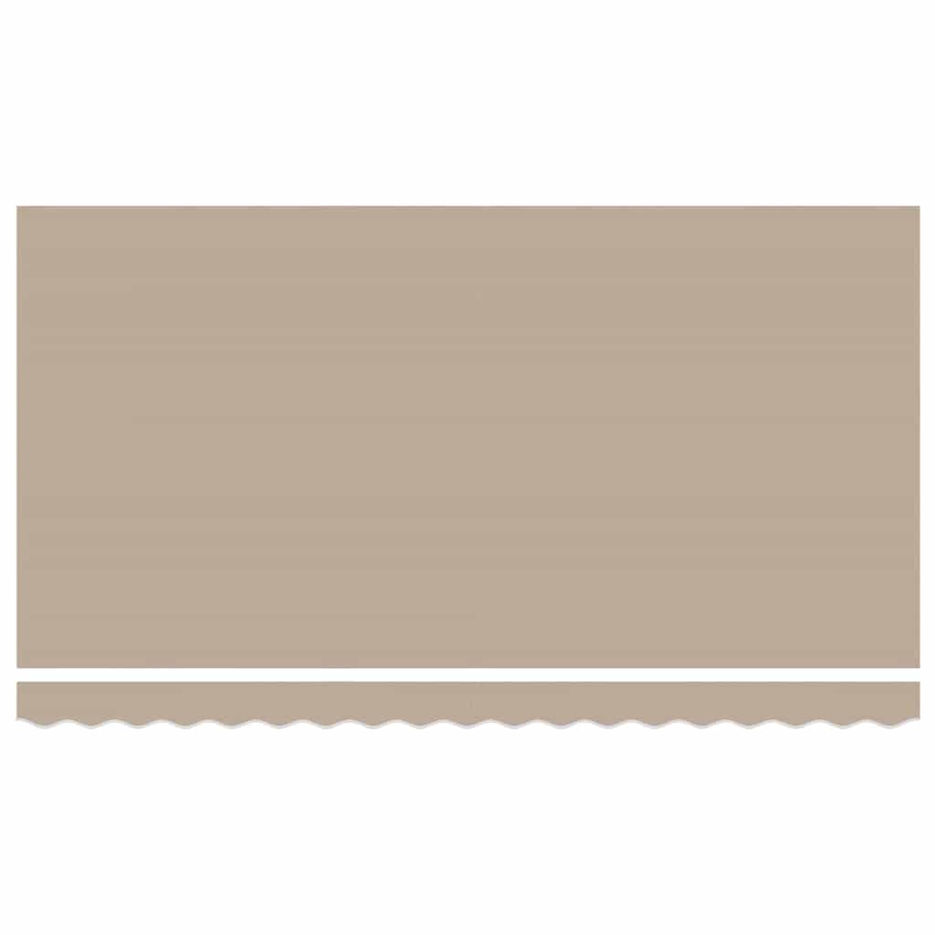 vidaXL Awning Replacement Fabric Beige 4 x 2 m Polyester
