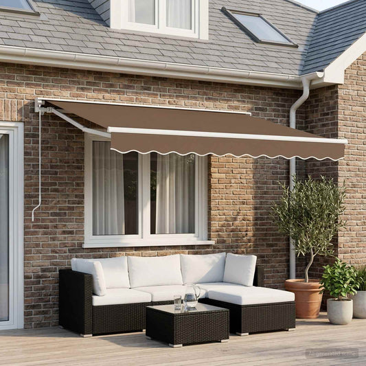 vidaXL Awning Canopy Replacement for 3x2.5 m Beige Polyester