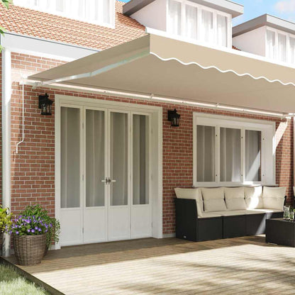vidaXL Awning Replacement Fabric Beige 6 x 3 m Polyester