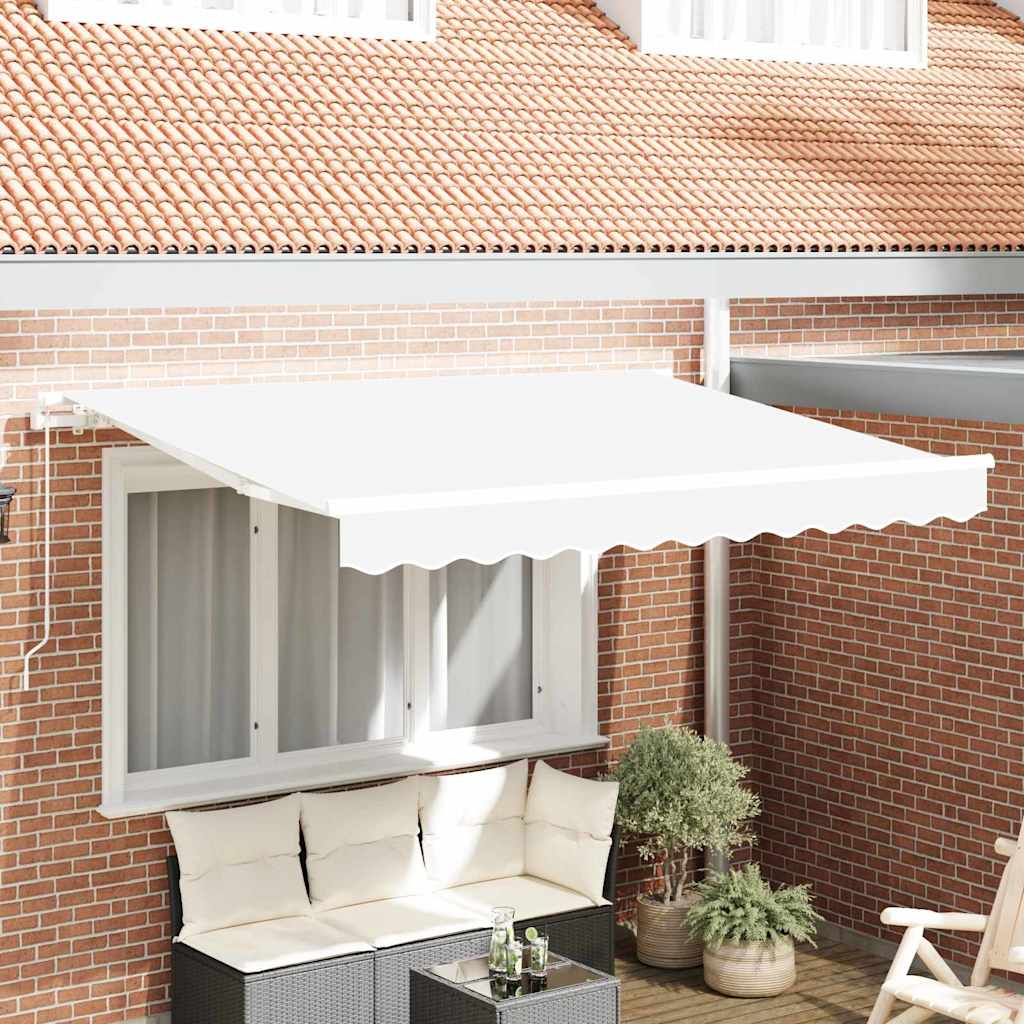 vidaXL Awning Replacement Fabric White 3.5 x 2 m Polyester