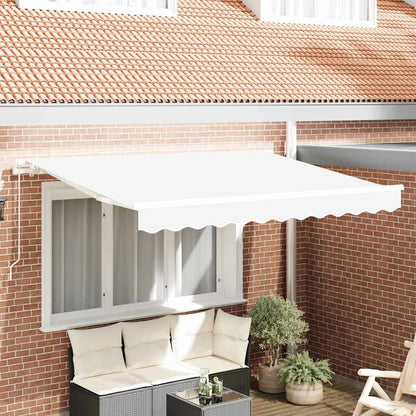 vidaXL Awning Replacement Fabric White 3.5 x 2 m Polyester