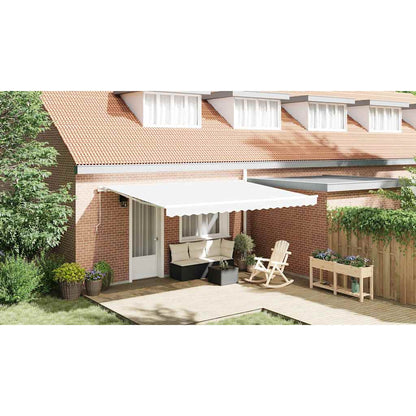 vidaXL Awning Replacement Fabric White 4.5 x 3 m Polyester
